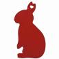 Preview: Geschenkeanhaenger für Ostergeschenke - Hase rot